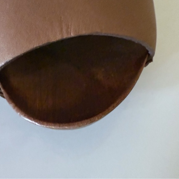 See by Chloe Wood Heel Wedge Leather Brown Shoes EU 39 - Picture 8 of 9
